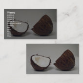 Delicious Coconut halves Visitekaartje (Voorkant / Achterkant)