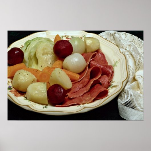 Delicious Corned beef en kool Poster (Voorkant)