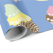 Delicious Decorated Birthday Cupcakes Cadeaupapier (Rol Hoek)