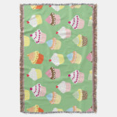 Delicious Decorated Birthday Cupcakes Deken (Voorkant Verticaal)