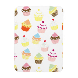 Delicious Decorated Birthday Cupcakes Magneet