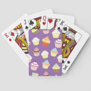 Delicious Decorated Birthday Cupcakes Pokerkaarten
