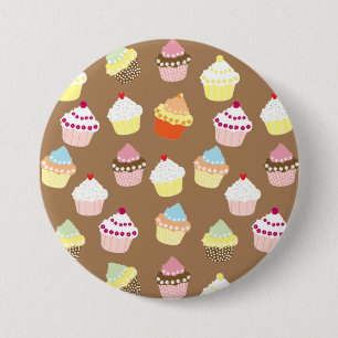 Delicious Decorated Birthday Cupcakes Ronde Button 7,6 Cm