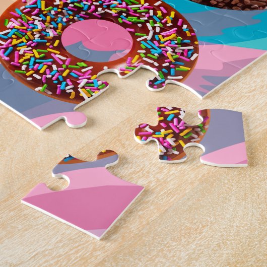 Delicious Doughnuts Pattern Legpuzzel (Zijkant)