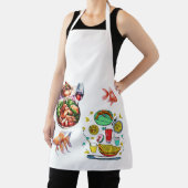 Delicious Duo - Food and Fish Art Design Schort (Insitu)