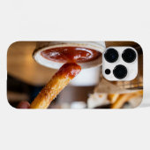 Delicious French Fry and Ketchup Dip iPhone Case (Achterkant (horizontaal))