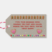 Delicious Gingerbrood House Cadeaulabel (Achterkant Horizontaal)