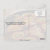 Delicious Grilled T-botsteaks Briefkaart (Achterkant)