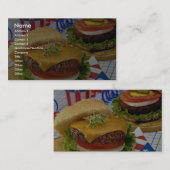 Delicious Hamburger Visitekaartje (Voorkant / Achterkant)