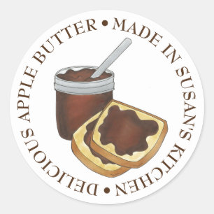 Delicious Homemade Apple Butter Pennsylvania Dutch Ronde Sticker