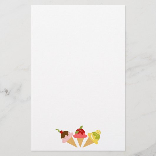 Delicious Ice Cream Briefpapier (Voorkant)