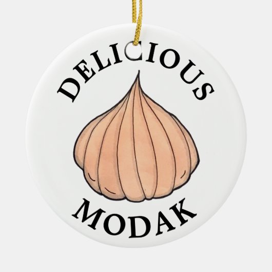 Delicious Modak Coconut Mithai Indian Sweet Keramisch Ornament (Voorkant)