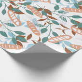 Delicious Organic Wheat Baguette Pattern Cadeaupapier (Hoek)