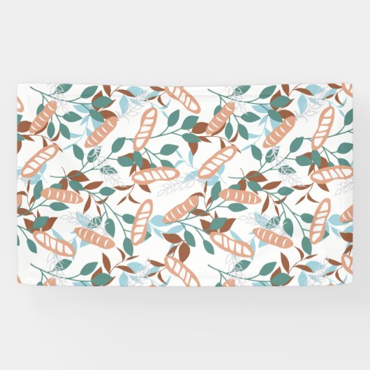 Delicious Organic Wheat Baguette Pattern Spandoek (Horizontaal)