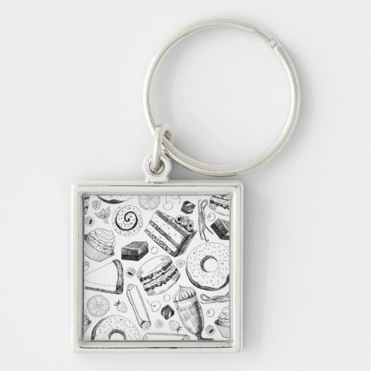 Delicious patroon sleutelhanger (Voorkant)