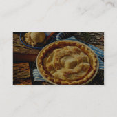 Delicious Peach pie, vanille-ijs Visitekaartje (Achterkant)
