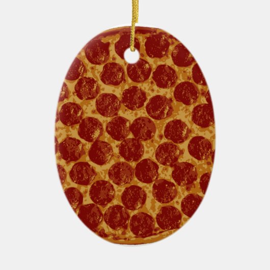 Delicious Pizza Pie Keramisch Ornament (Voorkant)