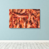 Delicious Prawns Canvas Afdruk (Insitu (Houten vloer))