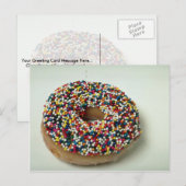 Delicious regenboogsprinkhaas briefkaart (Voorkant / Achterkant)