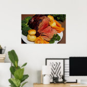 Delicious Roast beef Poster (Thuiskantoor)