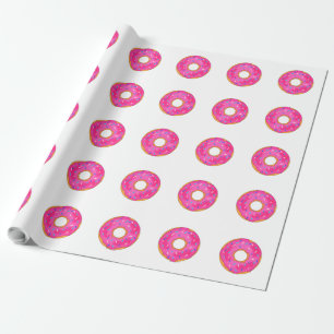 Delicious roze Donut Wrapping Paper Cadeaupapier