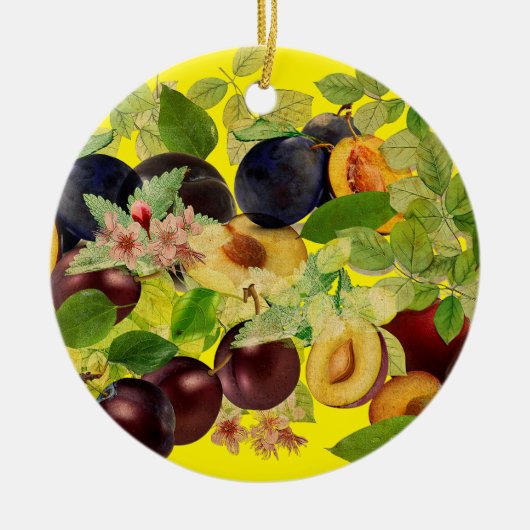Delicious Serbian Plums Keramisch Ornament (Voorkant)