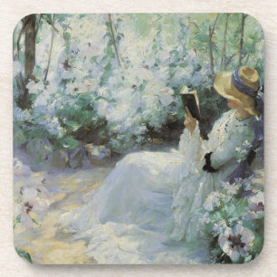 Delicious Solitude door Frank Bramley, Vintage Art Bier Onderzetter