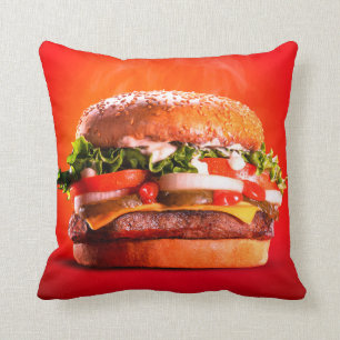 Delicious Steak Cheese Burger Kussen