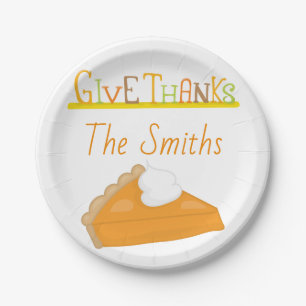 Delicious Sweet Potato Pie Thanksgiving Papieren Bordje