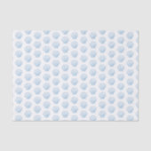 Deligate schelp gestreepte witte blauwe tissuepapier (Voorkant)