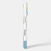 Delige moderne bloempatroon met jouw naam Case-Mate iPhone case (Achterkant / Rechts)