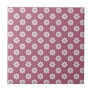 Delige witte bloemen Elegant ontwerp voor interieu Tegeltje