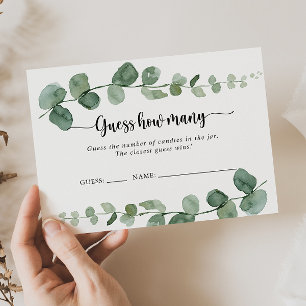 Delight Eucalyptus raden hoeveel spel Kaart Visitekaartje