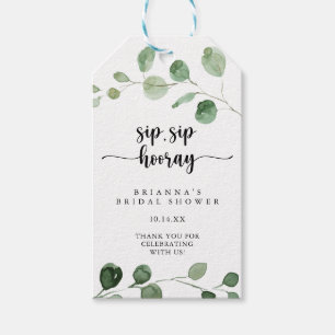 Delight Eucalyptus Sip Sip Hooray Bruiloft Cadeaulabel