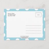 DELIGHTFUL Moderne Birth Announounter Aankondigingskaart (Achterkant)