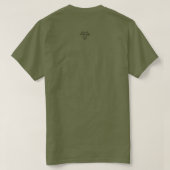 Delightfully Feral with Grumpy Moth Accent T-Shirt (Design achterkant)