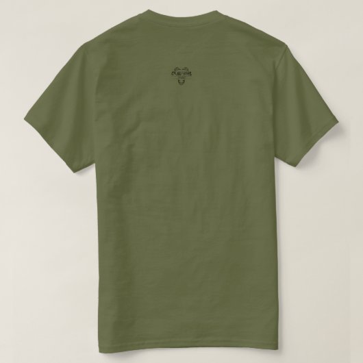 Delightfully Feral with Grumpy Moth Accent T-Shirt (Design achterkant)