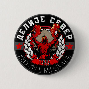 Delije Noord 1989 Ster Ronde Button 5,7 Cm
