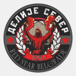 Delije Noord 1989 Ster Ronde Sticker