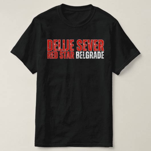 Delije Sever Rode Ster Belgrado T-shirt (Design voorkant)