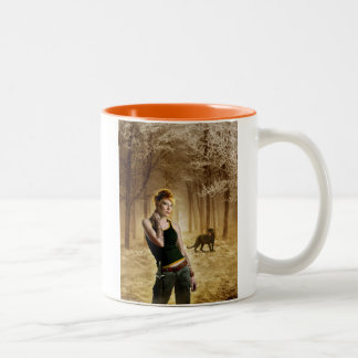 Delilah: IK HAZ CATTITUDE Tweekleurige Koffiemok