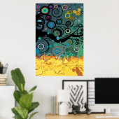 Delirium - Poster Abstrait (Bureau à domicile)