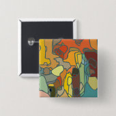 'delirium twilight' - 2-inch vierkante Button (Voorkant /achterkant)