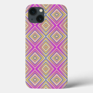Delish Paarse alternatief diamantpatroon iPhone 13 Hoesje