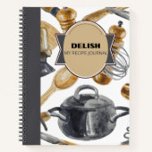 DELISH RECEPE POT & CARNET DE CONCEPTION EN BOIS (Devant)