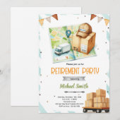 Delivery driver retirement invitation (Devant / Derrière)