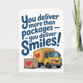 Delivery Driver Thank You Card Kaart
