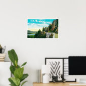 Dell van Shepperd over de Columbia River Poster (Thuiskantoor)