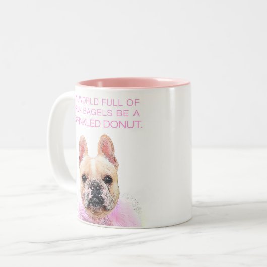 Della Mug, 11 oz Mug à café à deux tons (Devant gauche)