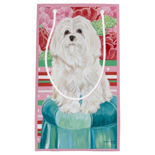 Della Roos Maltese Klein Cadeauzakje (Voorkant)